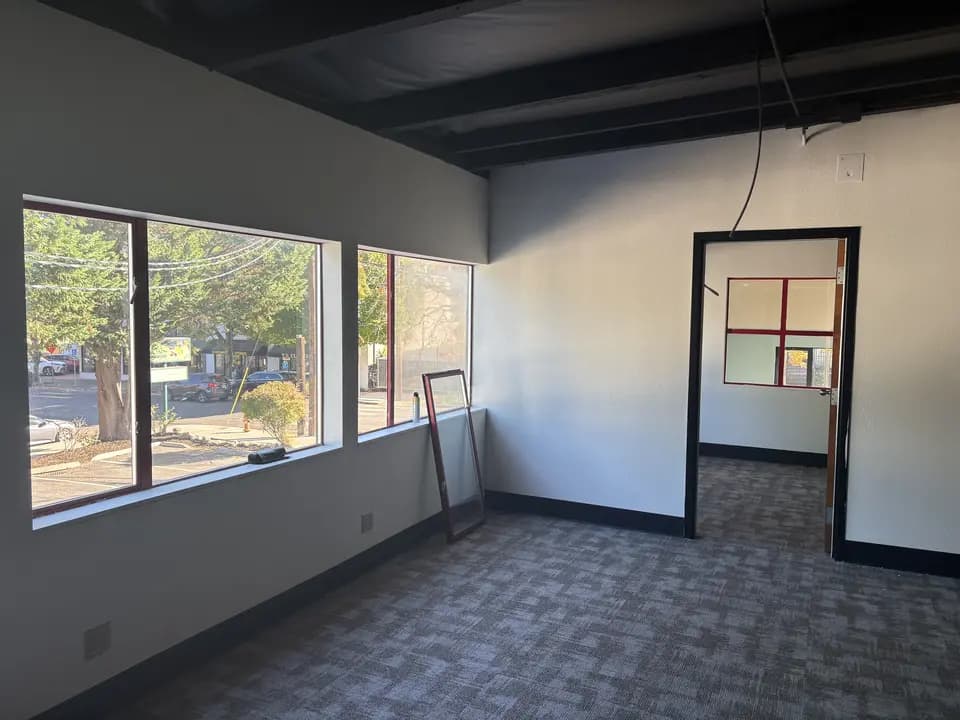 Painting interior office white walls black base — Interior & exterior house painting — recent projects, HANDY TEAM PRO