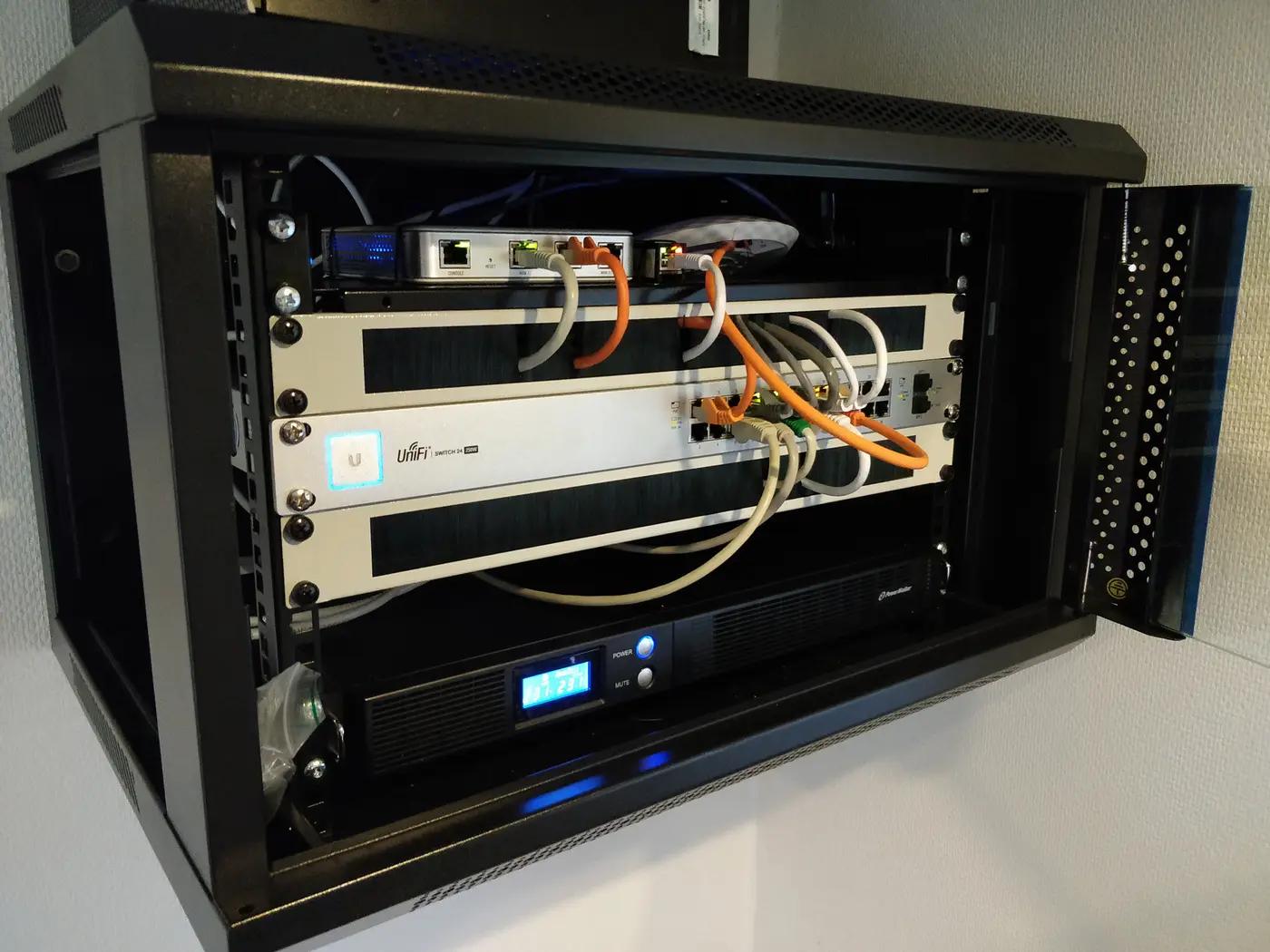Home network rack installation & Wi-Fi setup in Portland — photo 1